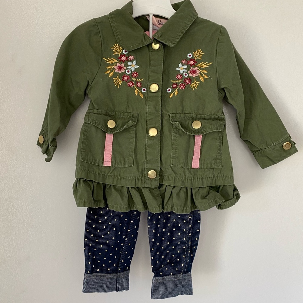 Llama Jacket Long Seeve Shirt & Legging Set